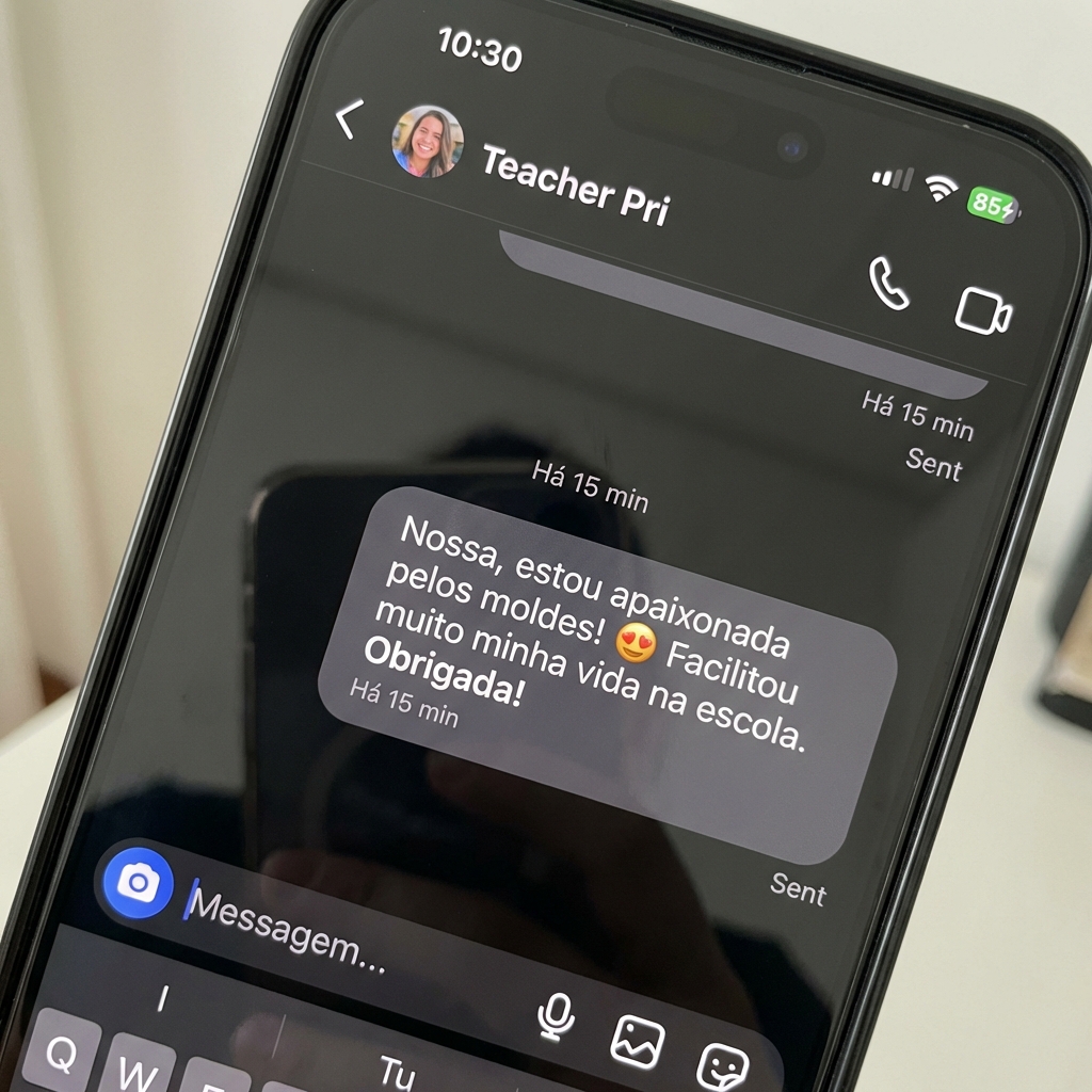 Depoimento Instagram Teacher Pri