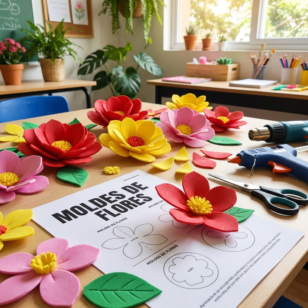 Exemplos de Flores em EVA